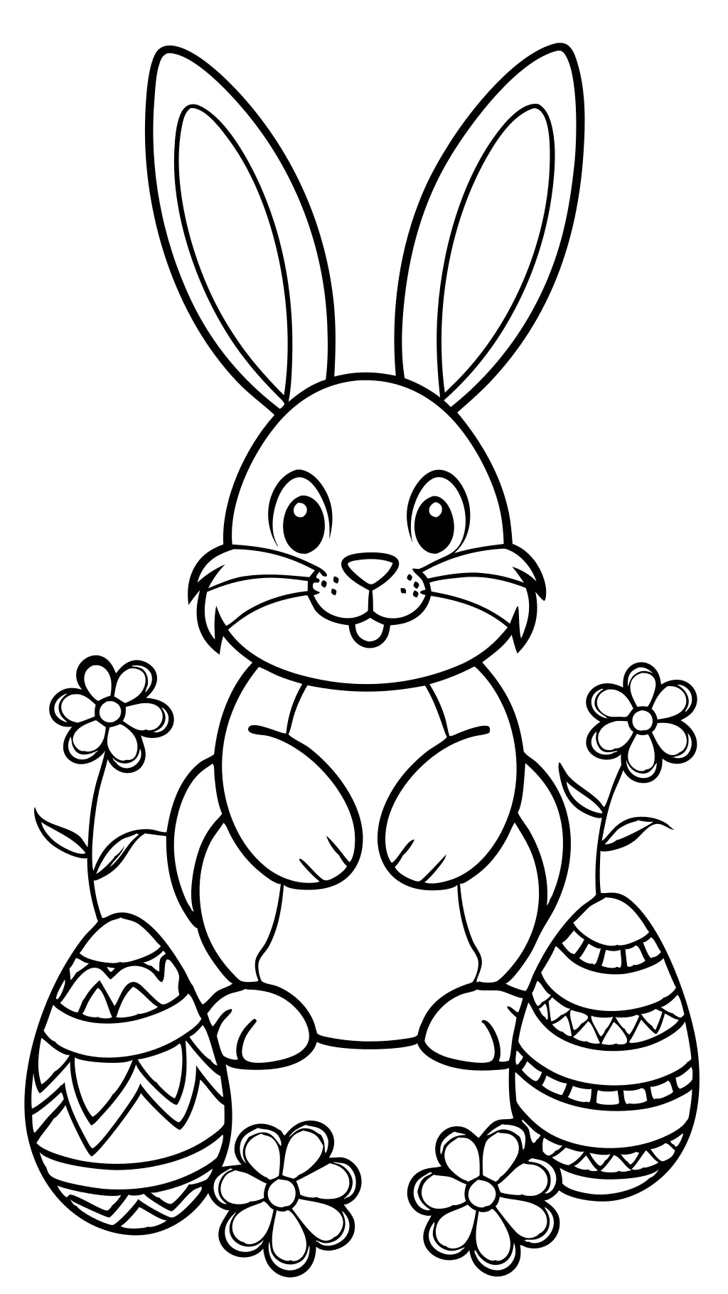 coloriages de lapin de Pâques gratuits